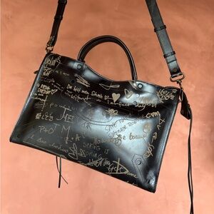 Balenciaga blackout city bag